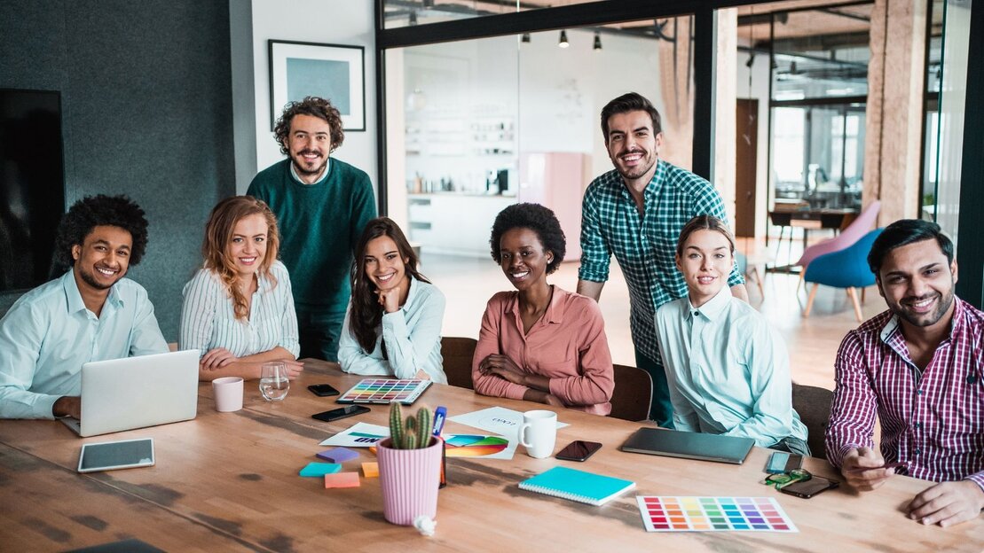 Webinar showing analytics dashboard